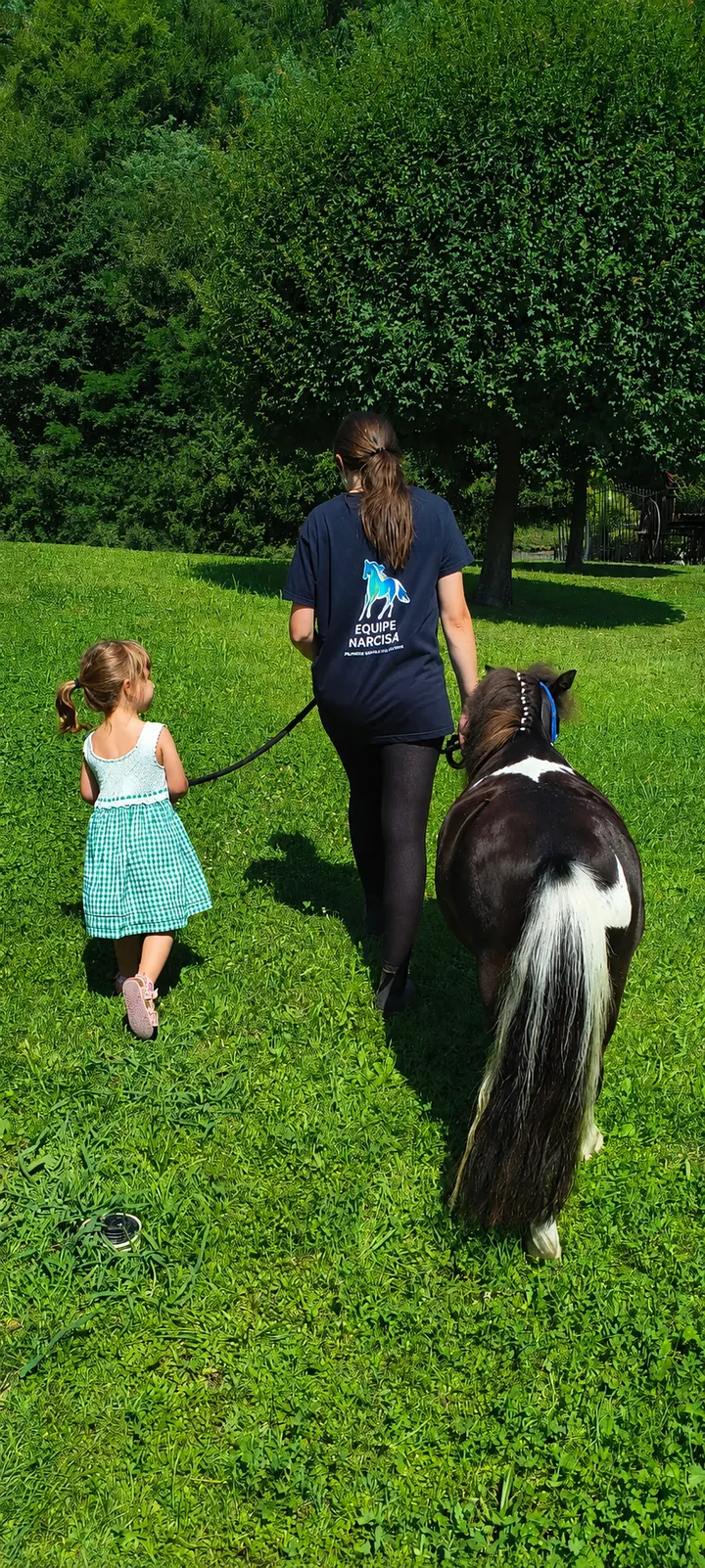 Un momento dal nostro incontro con i pony